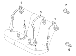 RESTRAINT SYSTEMS. REAR SEAT BELTS.