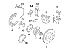 FRONT SUSPENSION. BRAKE COMPONENTS.