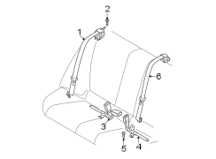 RESTRAINT SYSTEMS. REAR SEAT BELTS.