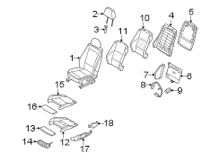 SEATS & TRACKS. DRIVER SEAT COMPONENTS.