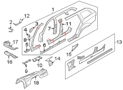 PILLARS. ROCKER & FLOOR. CENTER PILLAR & ROCKER. HINGE PILLAR. UNISIDE.