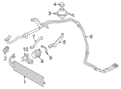 Drive Motor Inverter Cooler. Radiator. Auxiliary. Drive Motor.