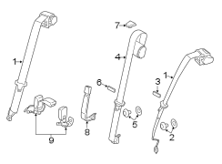 RESTRAINT SYSTEMS. REAR SEAT BELTS.