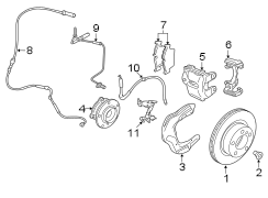 FRONT SUSPENSION. BRAKE COMPONENTS.