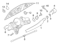 LIFT GATE. WIPER & WASHER COMPONENTS.