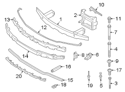 FRONT BUMPER & GRILLE. BUMPER & COMPONENTS.