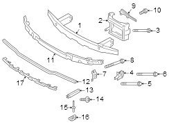 Bumper Impact Absorber (Front, Upper)