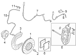 Front suspension. Brake components.