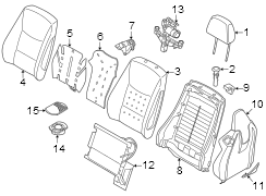 Seat Back Panel Cap (Left)