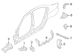 Body A-Pillar Baffle Plate