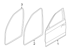 FRONT DOOR. DOOR & COMPONENTS.