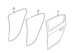 REAR DOOR. DOOR & COMPONENTS.