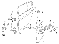 REAR DOOR. LOCK & HARDWARE.