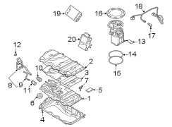 Fuel system components.