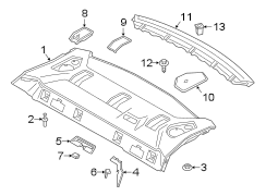 Seat Belt Trim Bezel (Left)