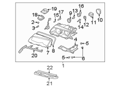 FRONT LAMPS. HEADLAMP COMPONENTS.