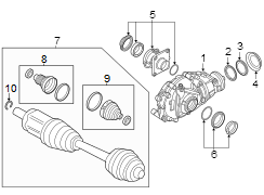 Front suspension. Carrier & front axles.