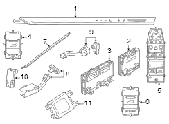 LED lamp. Speaker lighting. (Left, Front)