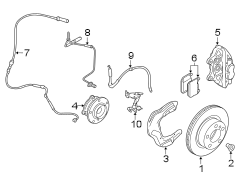 FRONT SUSPENSION. BRAKE COMPONENTS.