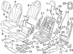 SEATS & TRACKS. DRIVER SEAT COMPONENTS.