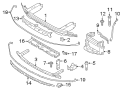 FRONT BUMPER & GRILLE. BUMPER & COMPONENTS.