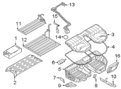 Drive Motor Battery Pack Tray Bracket (Right, Lower)