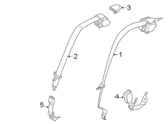 RESTRAINT SYSTEMS. REAR SEAT BELTS.