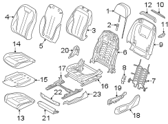 SEATS & TRACKS. PASSENGER SEAT COMPONENTS.