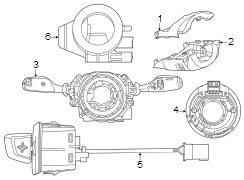 Steering column. Shroud. Switches & levers.