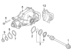 Rear suspension. Axle & differential.