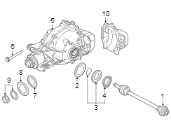 Rear suspension. Axle & differential.