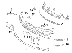 FRONT BUMPER. BUMPER & COMPONENTS.