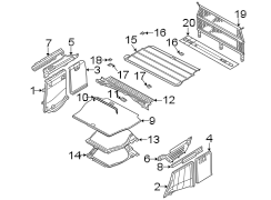 REAR BODY & FLOOR. INTERIOR TRIM.