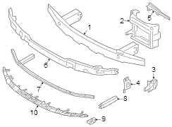 Bumper Impact Bar (Front, Lower)