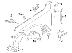 Fender Liner Extension (Front, Upper, Lower)