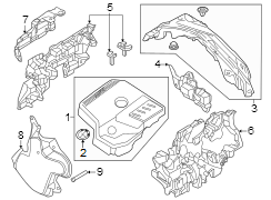 Engine Cover Spacer (Front)