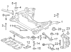 Crossmember. Suspension. Nut. Rivet. Hea. Reinforcement. retainer. Blind, flat. A solid metal or...