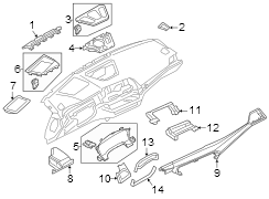 Instrument Panel Molding (Left)