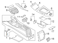 Console Mat (Rear)