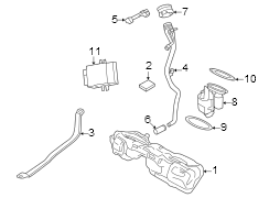 Fuel system components.