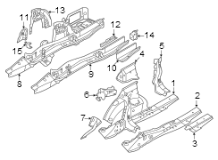 Frame Side Member Reinforcement Bracket (Left, Upper)