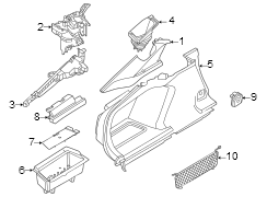 Quarter Panel Trim Panel Bracket (Left, Front, Rear, Upper)