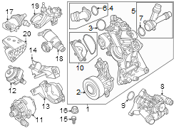 Engine Water Pump Bracket