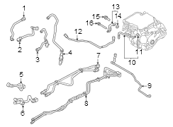 Drive Motor Inverter Coolant Line