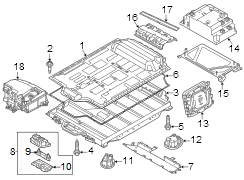 Drive Motor Battery Pack Cover Bracket