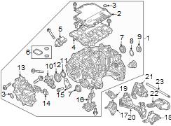 Engine supporting bracket. 