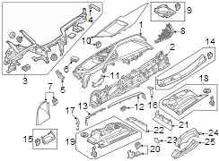 Instrument panel components.