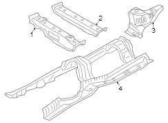 Floor Pan Crossmember (Right, Front)