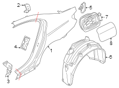 Quarter Panel Bracket (Lower)