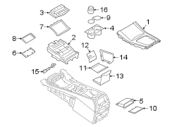 Trim. (Front). Compartment used in the.